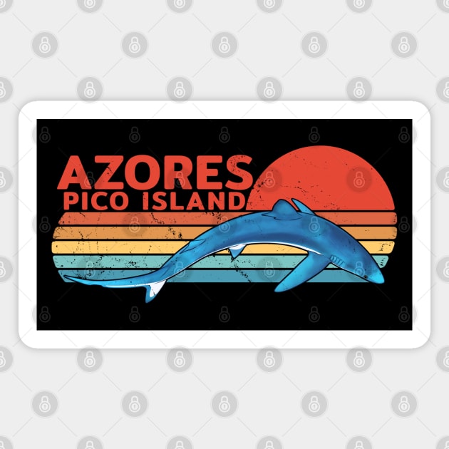 Azores Pico Island Shark Diving Magnet by NicGrayTees